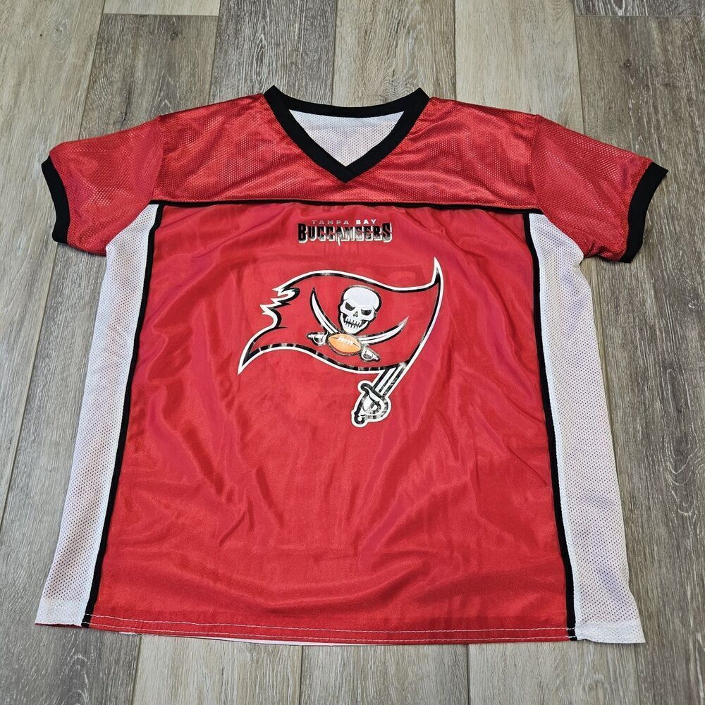 Tampa Bay Buccaneers NFL Reversible Flag Football Jersey Youth Large Athleisure